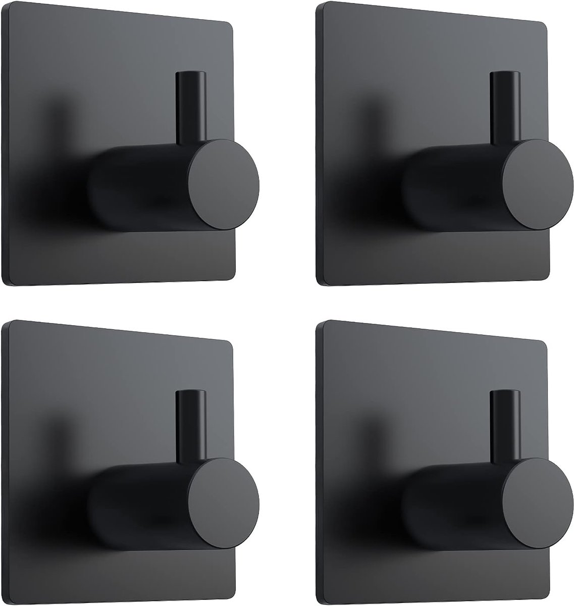 4-pack wandhaken, sterk klevende, waterdichte handdoekhaken voor het ophangen van jassen, 