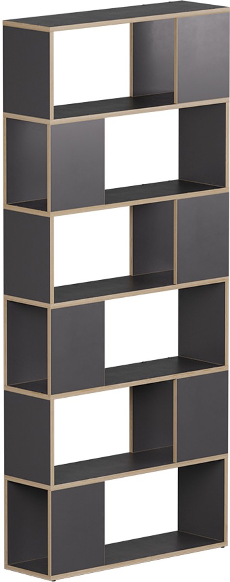 Vicco Eneos Ruimteverdeler – 80 x 186 cm Antraciet/eiken