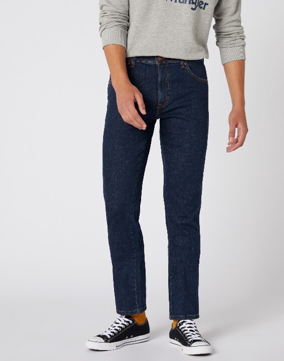 Wrangler TEXAS SLIM CROSS GAME W46 X L36 Blauw