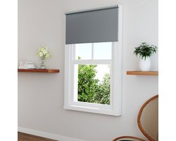 Verduisterende Rolgordijnen - Geen Boren Nodig - UV bestendig - Warmte Isolerend - 70x160cm - Grijs