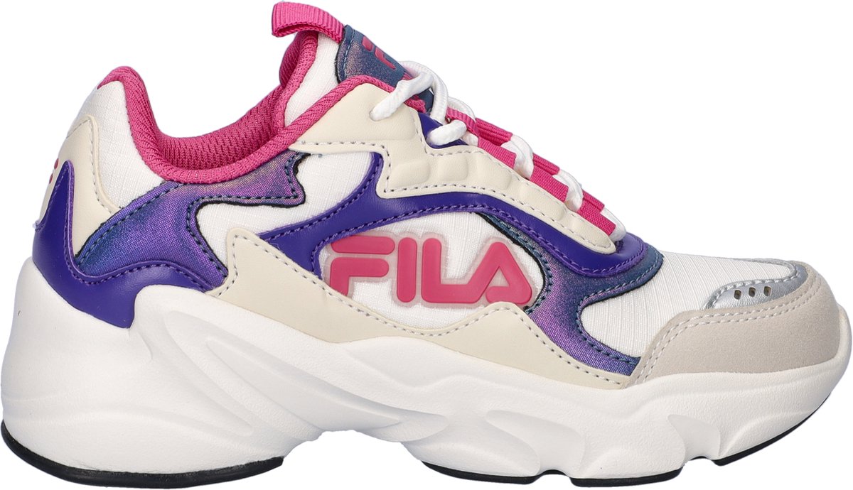 Fila Collene Logo Kids Sneakers Laag Beige