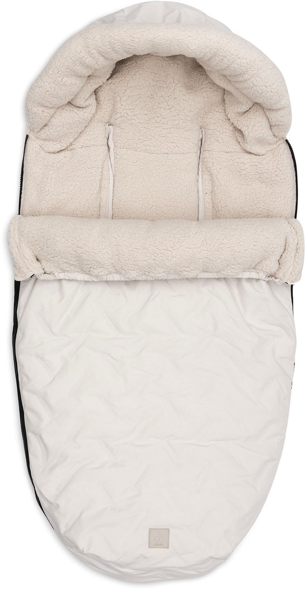 Jollein Voetenzak voor Buggy & Kinderwagen - Embossed - Polyester - 42x82cm - Sand – foto 8