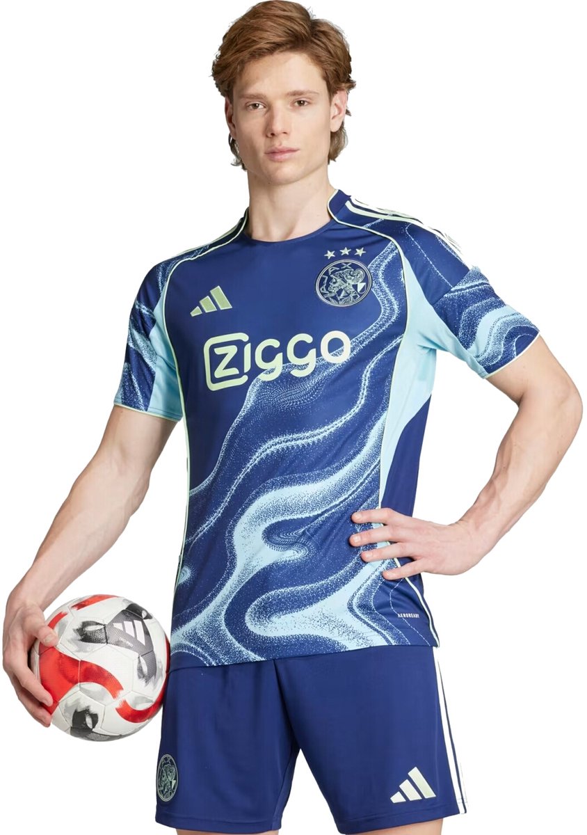 Adidas Ajax Uit 25/26 Voetbalshirt Heren Blauw M