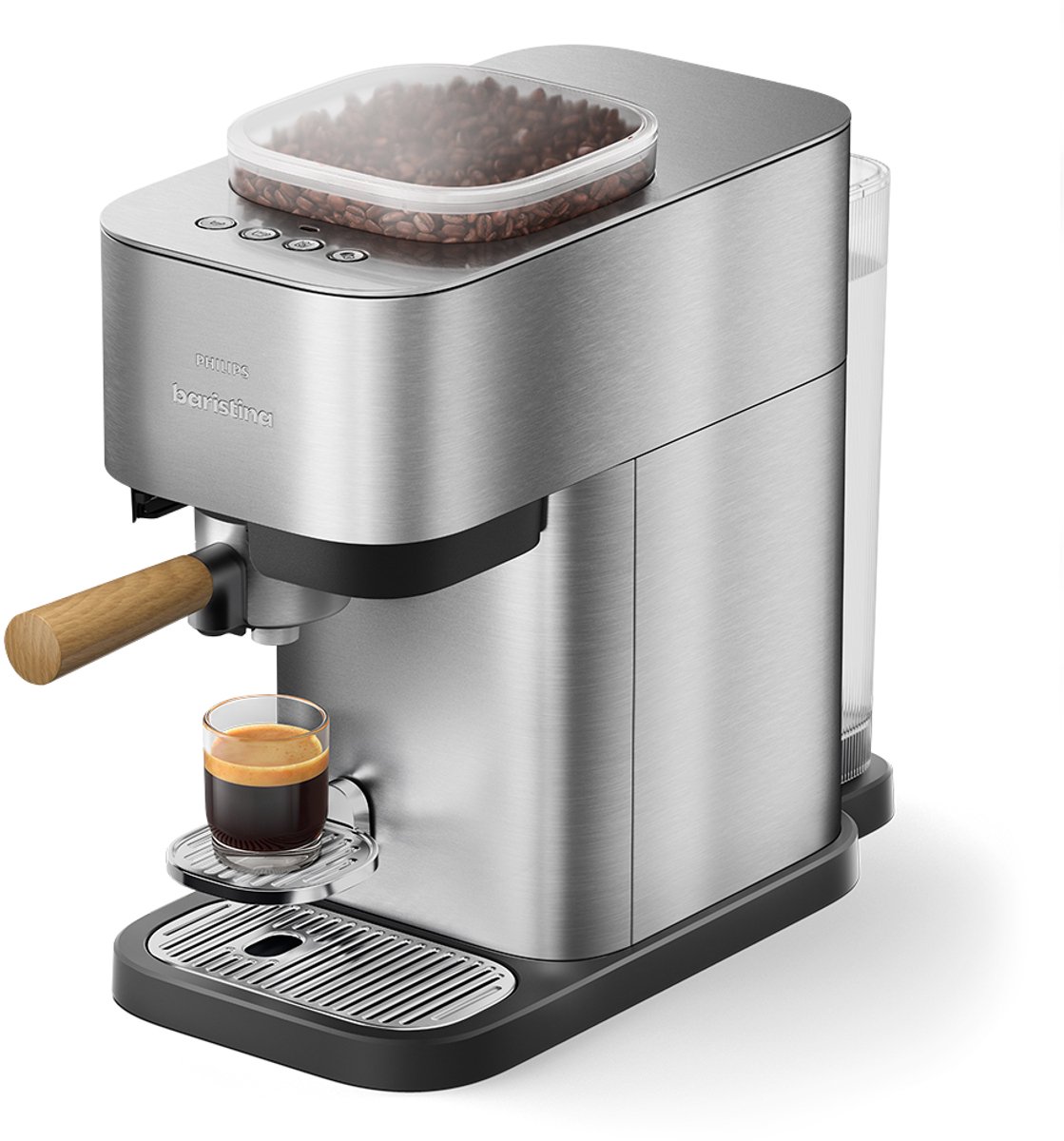 Philips Baristina Plus - BAR500/00 - Espressomachine - Pistonmachine - Ijskoffie - Stainless Steel