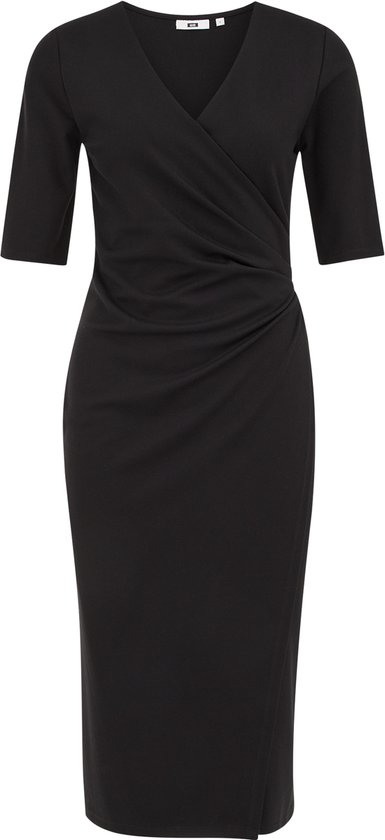 WE Fashion Dames Midi jurk met plooidetail