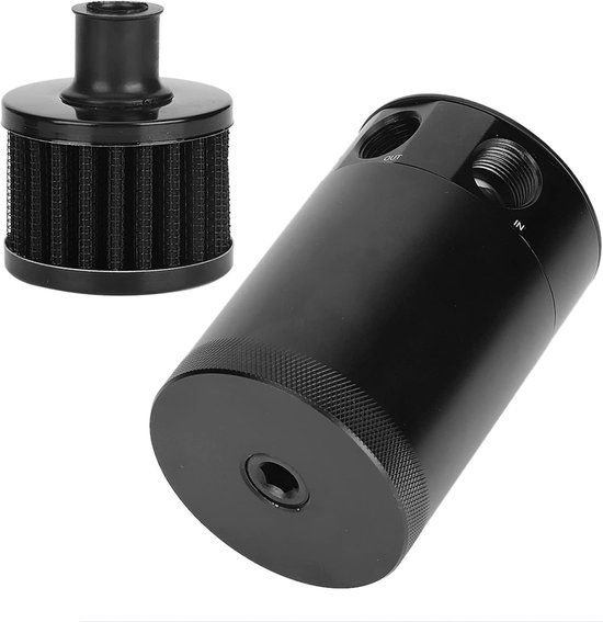 Olie Reservoir - Universele Olie Catch Can - 2 Port Reservoir Tank Met Aftapkraan - Verbijsterd - 5 Oz Capaciteit van Merkloos	 — afbeelding 5