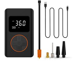 Draagbare elektrische luchtpomp - Mini elektrische fietspomp - Mini elektrische bandenpomp voor fietsen - geschikt voor auto's, mountainbikes, elektrische fietsen en motoren, basketballen, luchtbedden - zwart