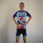 HOMTOL Maillot de Cyclisme Homme avec 3D Gel Rembourré Montagne Cyclisme Shorts VTT Courtes Respirant Vêtements de Cyclisme Sports Shorts Pantalons avec Tee Shirt, Scott-01, L