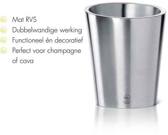 Leopold Vienna - Waterketel Eleganza - 1,2L - RVS – vtwonen