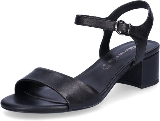 Sandale Tamaris à Talon Compensé - Réf. 1-28367-42 - Talon 6 Cm, Empeigne Textile - Confort ANTIslide