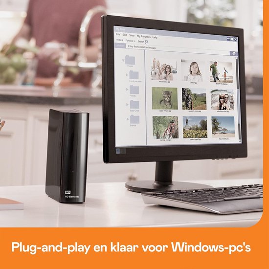 RFWR® 4TB Desktopopslag - Plug-and-Play, USB 3.0, Automatische Gegevensbeveiliging voor Windows 10 en Hoger van Merkloos — afbeelding 2