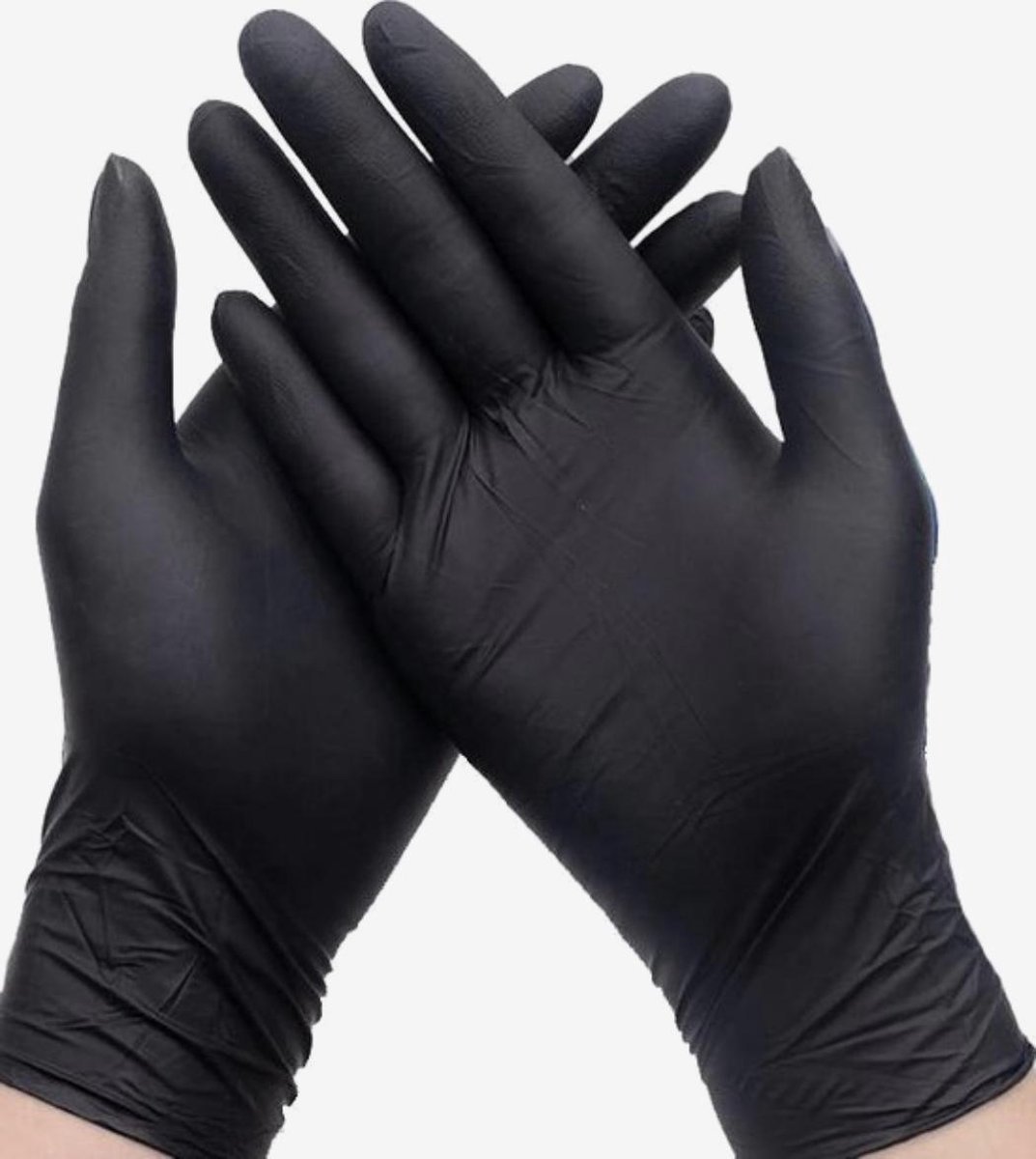 100x Wegwerp Handschoenen - Nitrile - Zwart - Powder Free - Latex free - Maat M