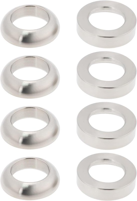 Rondelles De Calage Pour Lave-linge - Lot De 4, Formes Concaves/convexes/plates - Titanium M5/M6