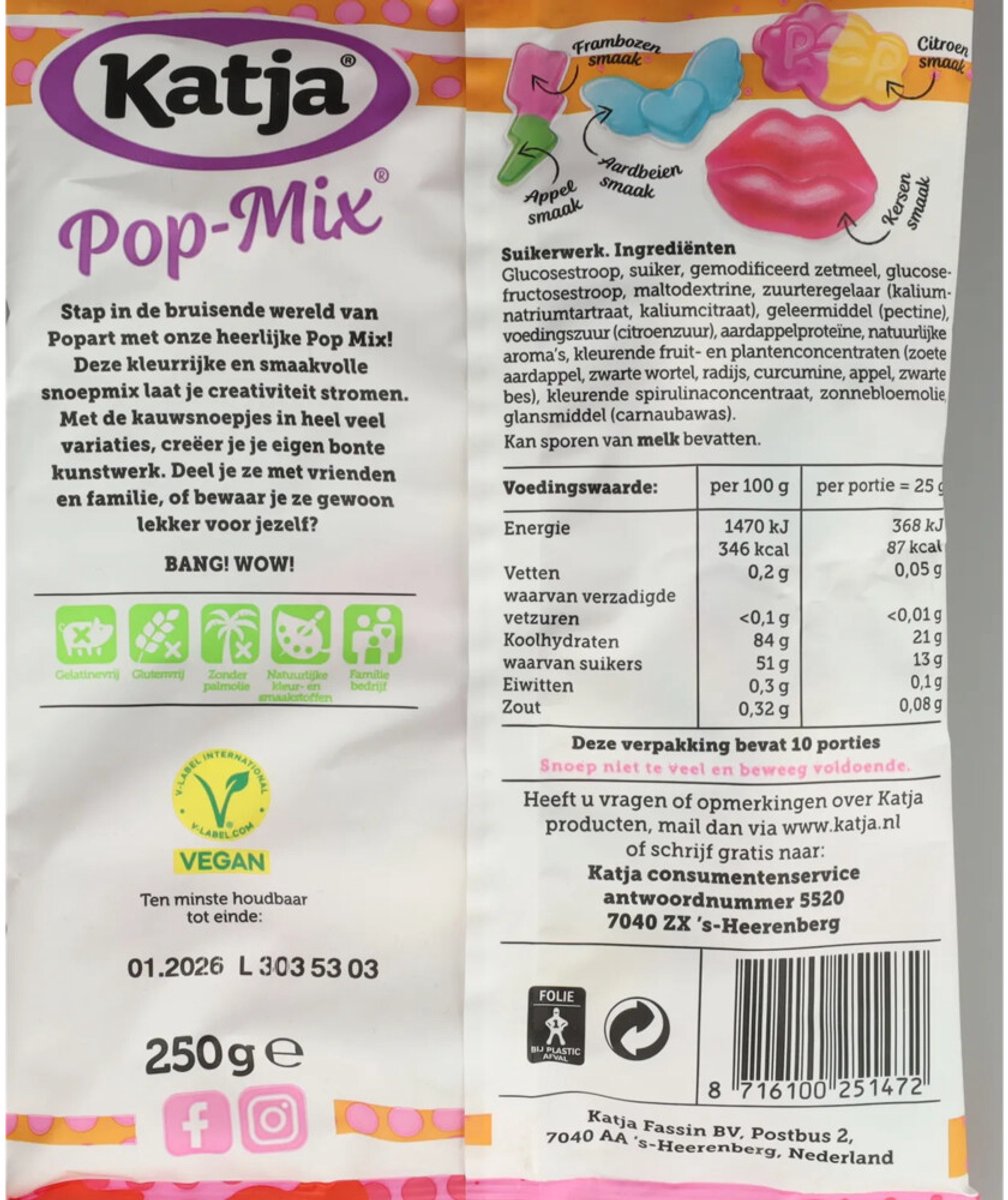 Katja Pop Mix - 9 x 250 gr - Voordeelverpakking
