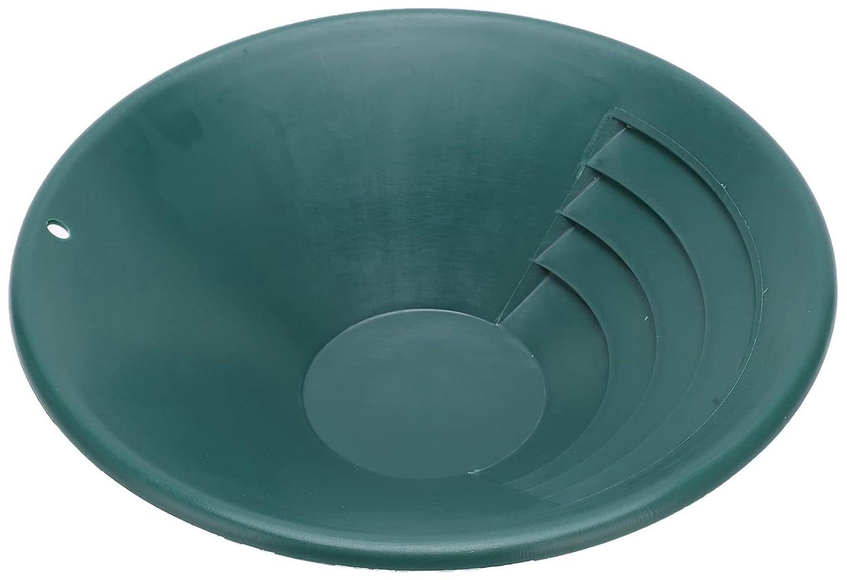 Gouden Panning Pan 260 mm - Goud Zeef Accessoire voor Mijnbouw en Prospectie - Groen