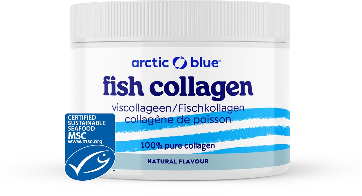 Beste Collageenpoeders 2026 Arctic Blue Pure Viscollageen naturel