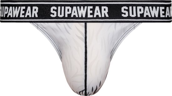 Supawear POW String Polar Bear - TAILLE M - Sous- Sous-vêtements Homme - String pour Homme - String Homme
