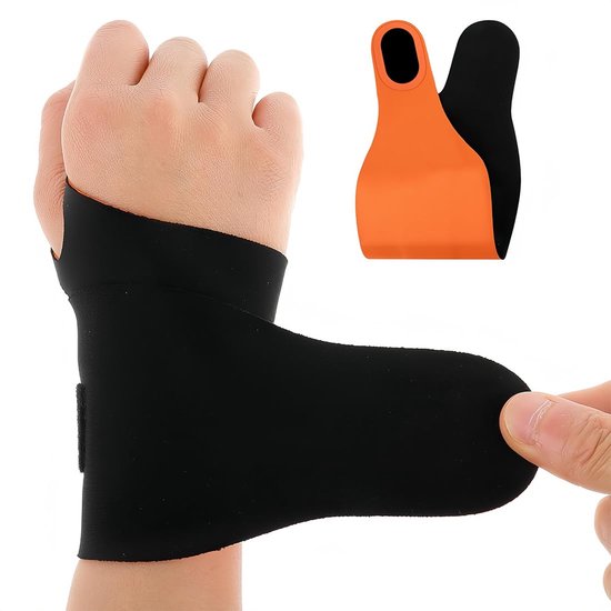 Foto: Polsbandage compressiehandschoenen rhizoartrose bandage voor fitness en routine duimsteun voor pols bodybuilding krachttraining herstel en ondersteuning 1 paar 
