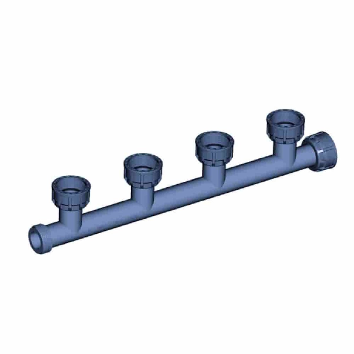 PVC Verdeelstuk 1 inch met 4 Uitgangen