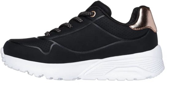 Skechers Uno Lite meisjes sneakers zwart goud - Maat 36 - Extra comfort - Memory Foam