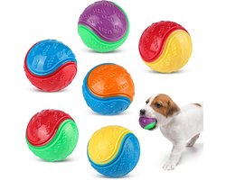 Interactieve Piepende Hondenballen - 6 Stuks Trainingsspeelgoed voor Honden
