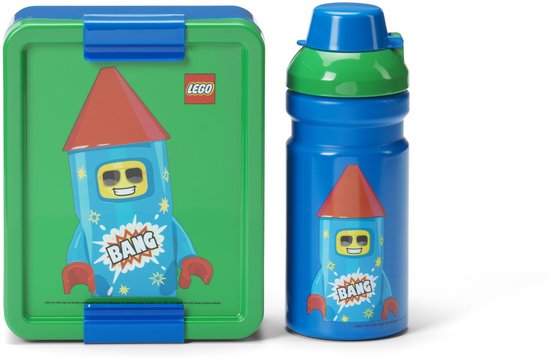 Lego - Lunch Set Rocket - Polypropylène - Blauw -