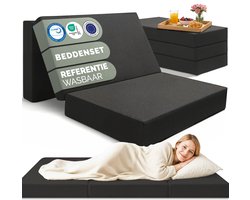 Blumtal Opvouwbaar Matras - 3-Delig vouwmatras - Draagbaar matras - Logeermatras - 15 cm dik - 200 x 140 cm