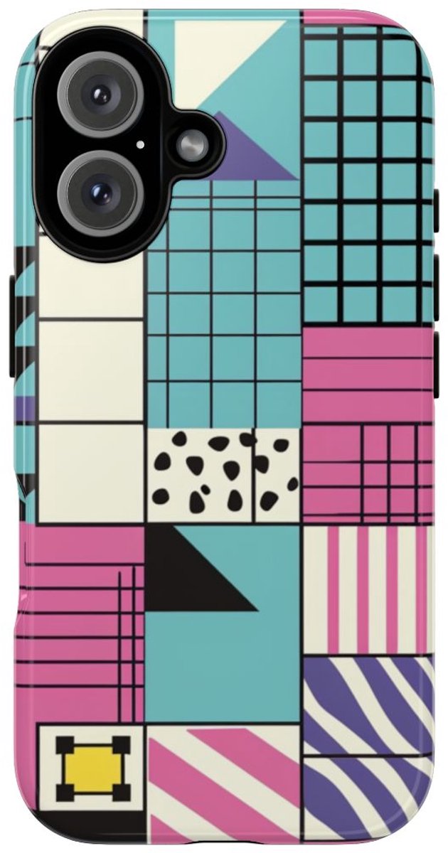 Geometrisch Kleurvlakpatroon – Telefoonhoesje Geschikt voor iPhone 16