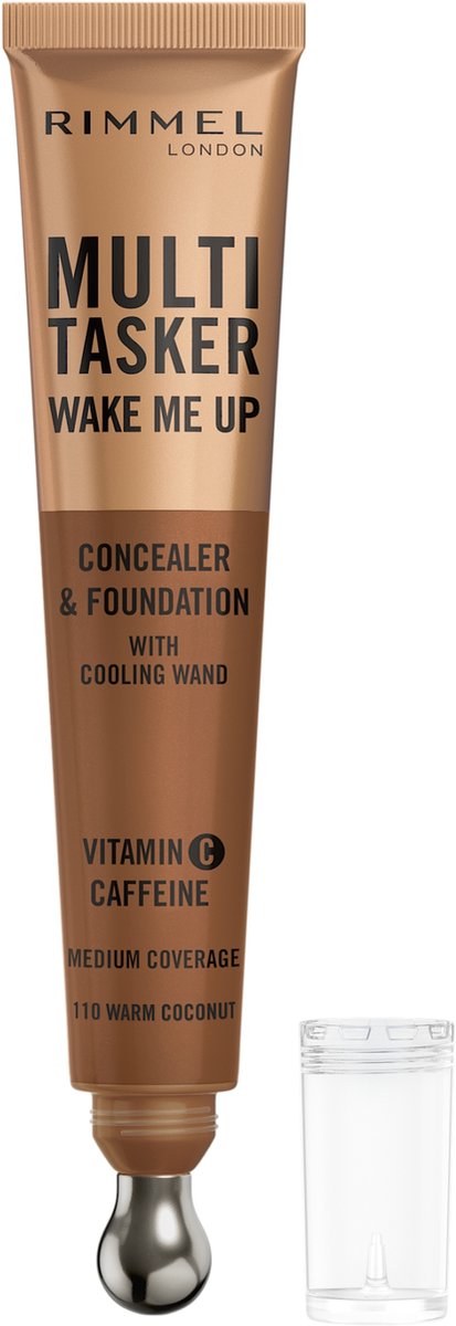 Rimmel Multi-Tasker Wake Me Up Concealer & Foundation - 110 - Warm Coconut, 20 ml