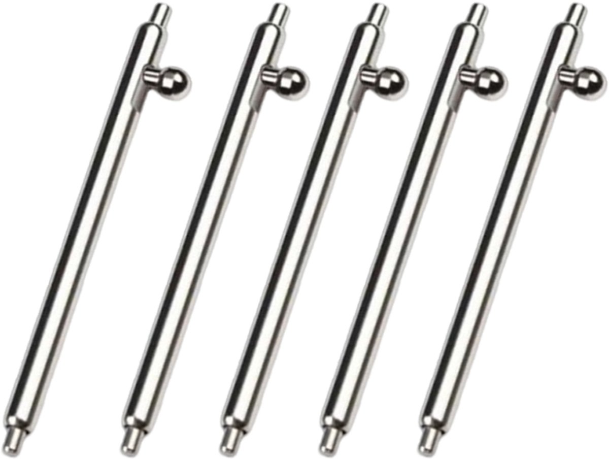 5 stuks 22mm Quick Release Horlogebandspelden - RVS Vervangende Pins voor Horloges
