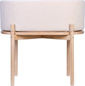 Childhome Teddy Wieg – 2-in-1 Babywieg en Kindertafel – Ecru – Inclusief Matras – 79x45x82 cm