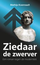 Boek "Ziedaar de zwerver" met een buste van een man en een symbool.