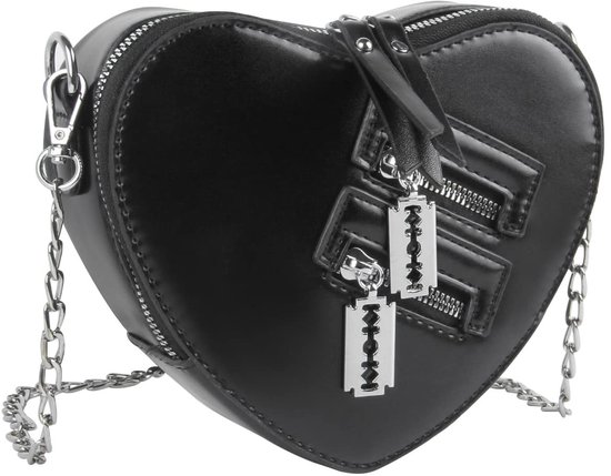 KBIBCK Hartvormige tas, rood, harttas, rood, kleine