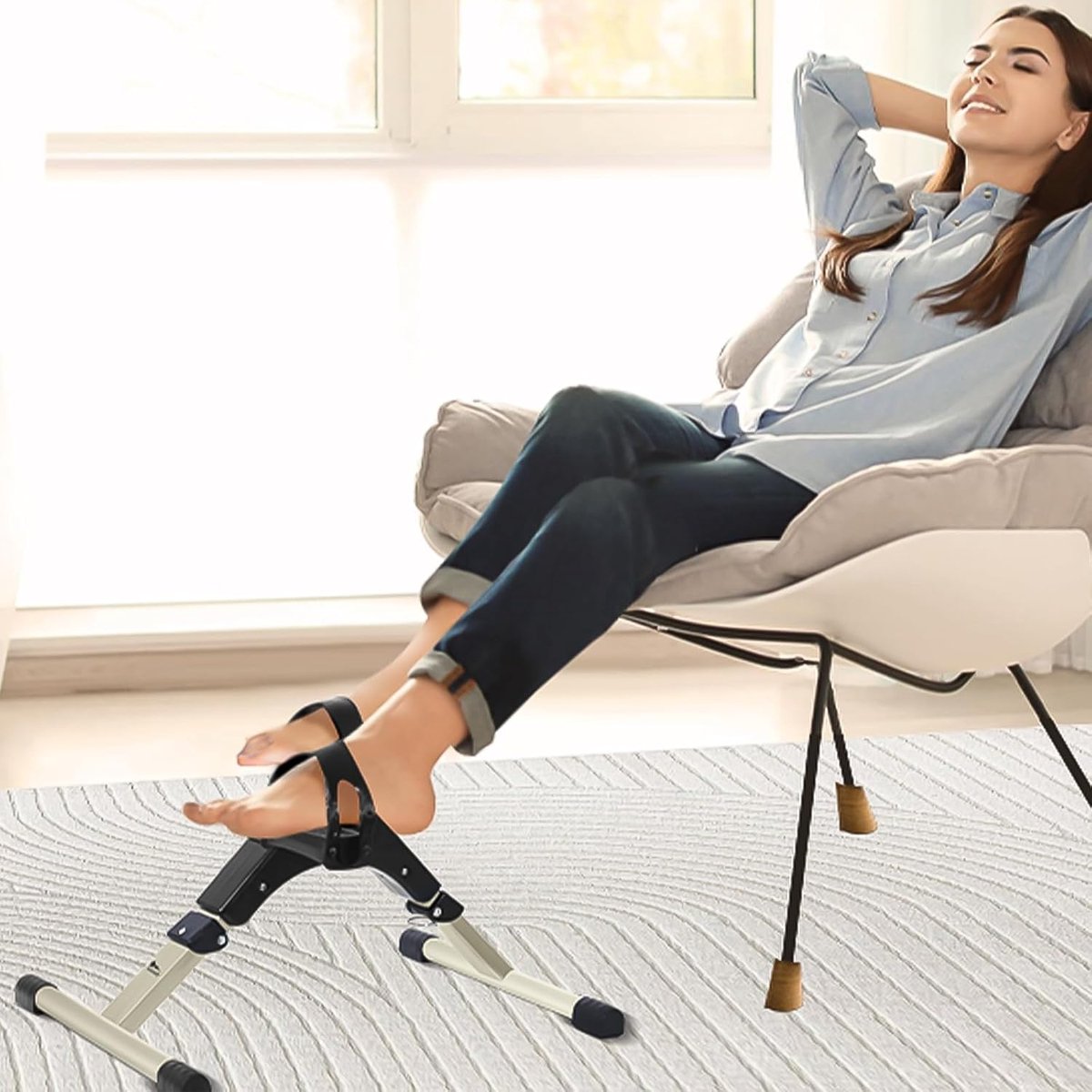 RFWR® Minibike Hometrainer Opvouwbaar met LCD-Monitor - afbeelding 2