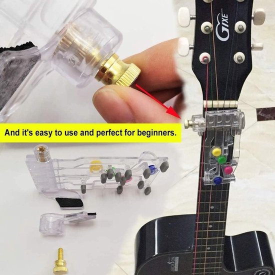 Guitars Accord Trainer, Guitars Accord Changer Tool Set Guitars Accords Helper Tillbehoor Guitar Accord Learning System Learning Aid for Beginners Powerful Accessories