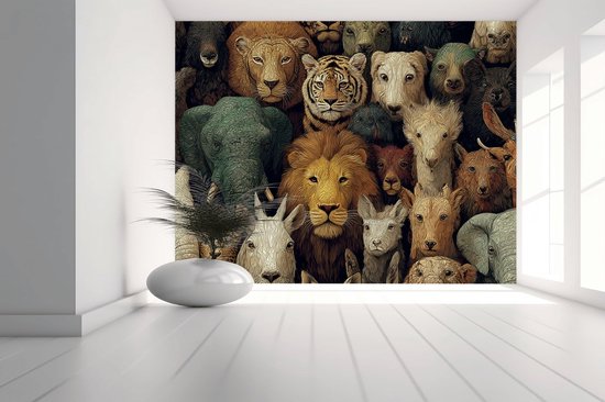 Peel & stick Fotobehang - Wildlife Harmony Tapestry - 250x50 centimeter