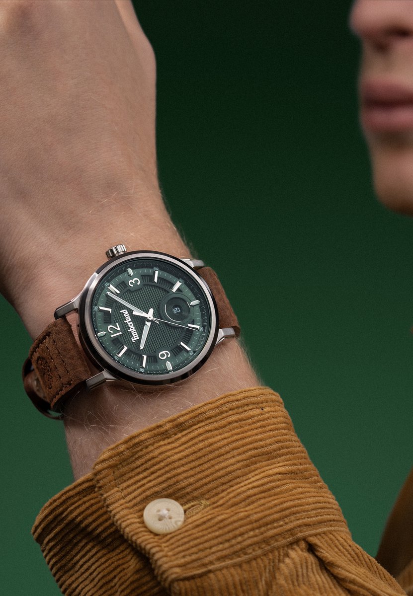 Datum horloge Driscoll Green - Brown