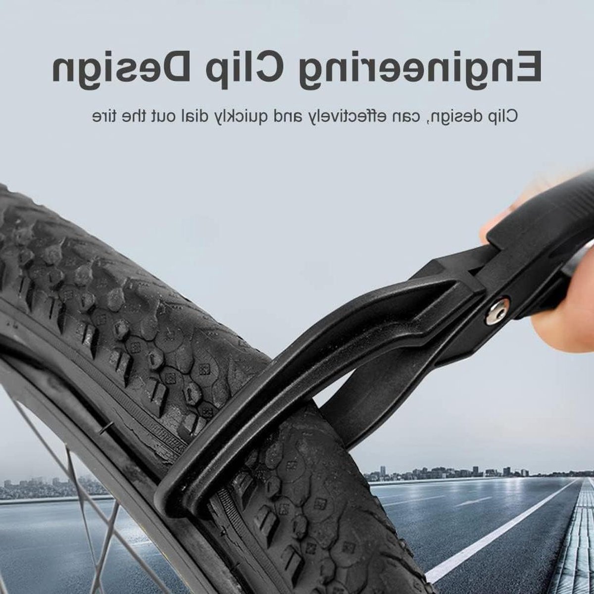 Bicycle Bandenlichter en Kettingpons voor Fietsbanden - Snelle Open en Sluiting met Handige Kettinggereedschap voor Bandenverwijdering - Invoegen en Installeren van Banden - Fietsband Gereedschap