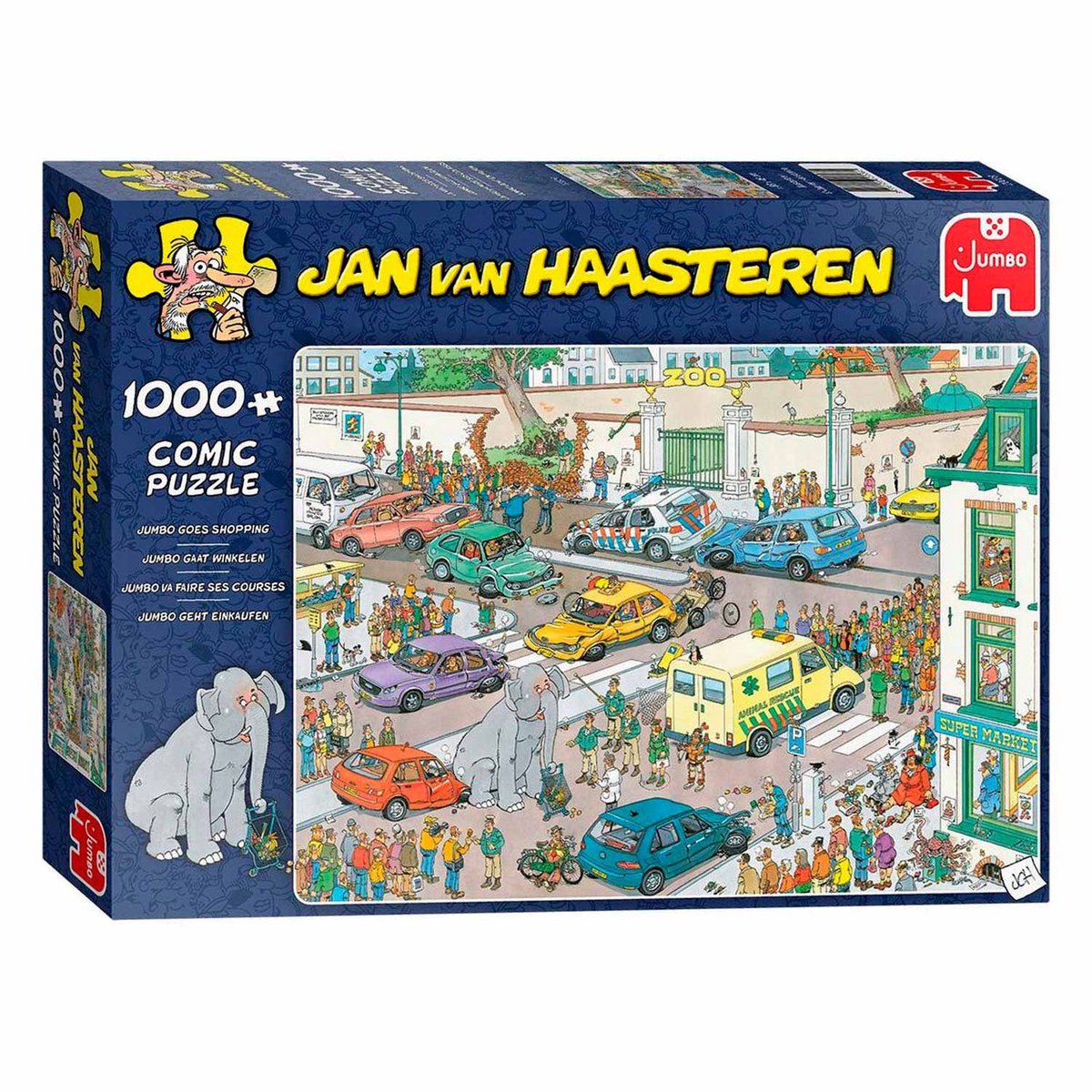 Jan van Haasteren Jumbo gaat winkelen puzzel - 1000 stukjes — afbeelding 11