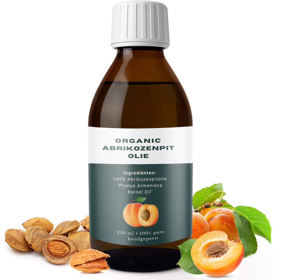 Relax Master® Biologische Abrikozenpitolie 250 ml – 100% Natuurlijk & Koudgeperst – Voor Massage, Gezicht, Lichaam & Babyverzorging