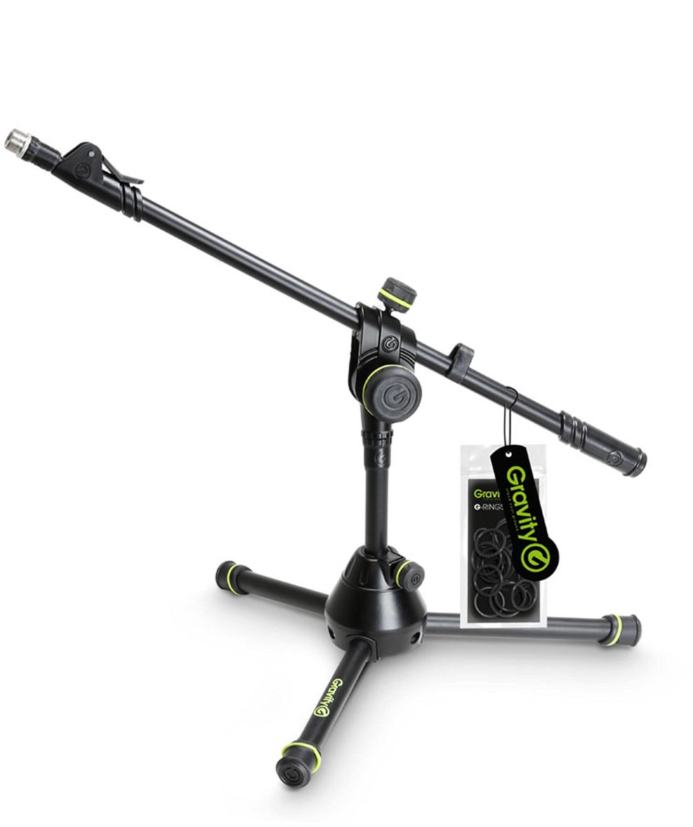 Gravity MS 3122 HDB - Microfoonstatief, klein, telescopische boompole - zwart