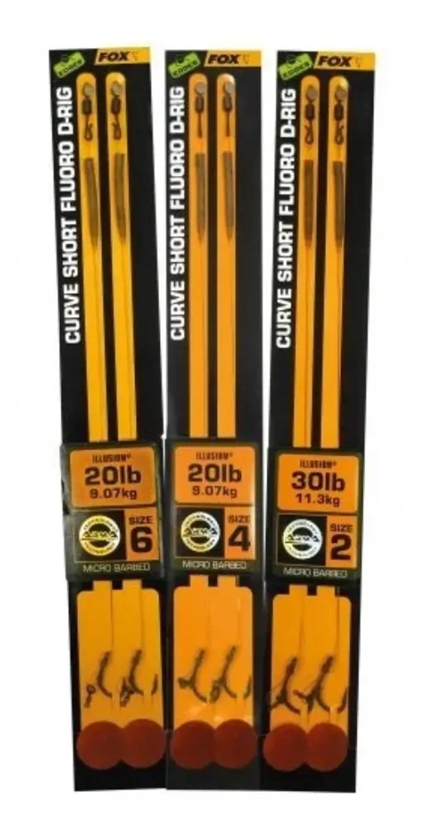 FOX Edges Curve Short Fluoro D-Rigs - Onderlijn van Fox — afbeelding 4