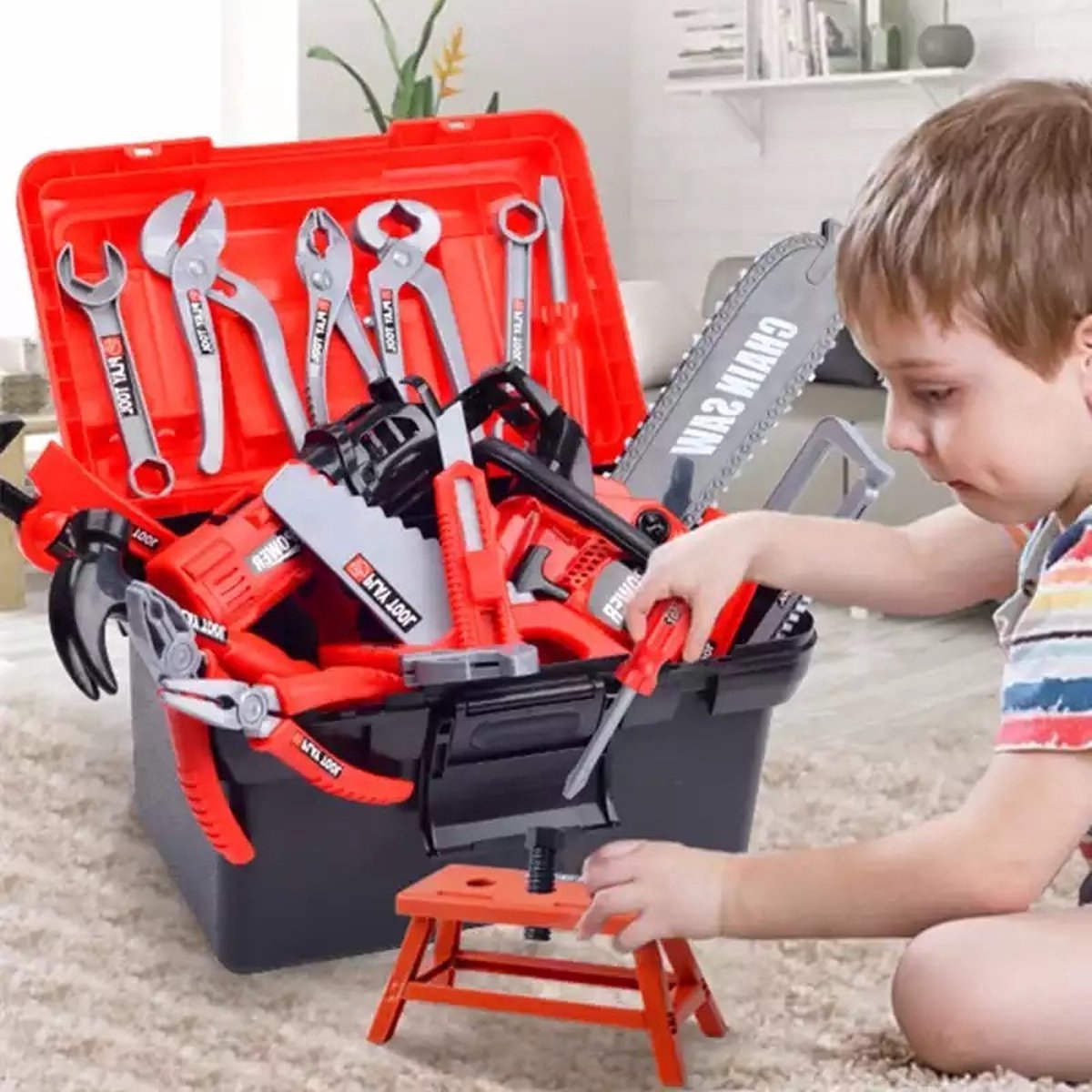 Gereedschapskist Voor kinderen - Speel Gereedschapskist - Toolset - 68 delig