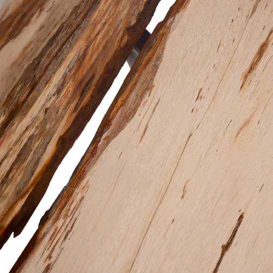 PTMD Table basse Deeba - 95x85x36 cm - Bois - Naturel - Set de 5