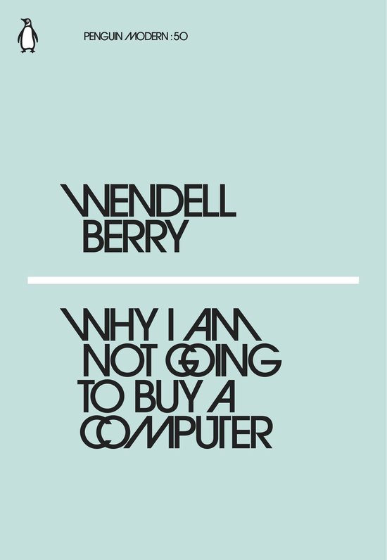 Penguin Modern - Why I Am Not Going to Buy a Computer - cover