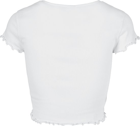 Urban Classics Dames T-shirt kort rib-bovendeel met knoopsluiting en rolzoom, cropped button up thee, verkrijgbaar in vele kleuren, maten XS - 5XL, zwart, 5XL Urban Classics Dames T-shirt kort rib-bovendeel met knoopsluiting en rolzoom, cropped button up thee, verkrijgbaar in vele kleuren, maten XS - 5XL, zwart, 5XL