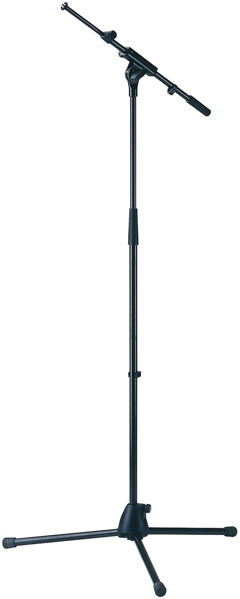 König & Meyer 27195 microstatief,zwart Plastiksokkel,Galgen kort - Microfoonstandaard