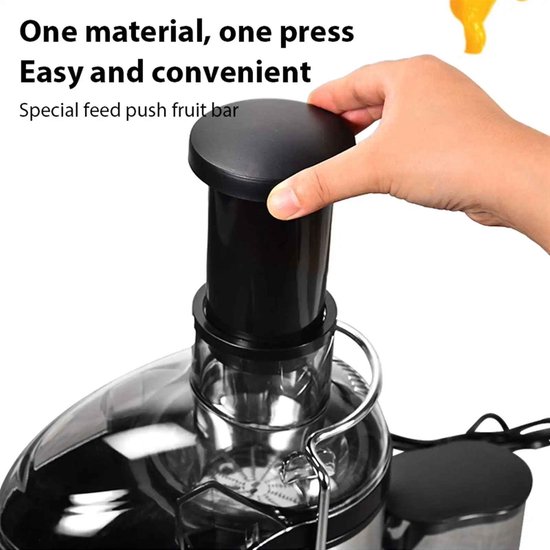 MOULINEX Ju370810 Juicer Fruit Pulp and Vegetables, Vitamin C, 2 Speeds, Capacity 950 ml, Black