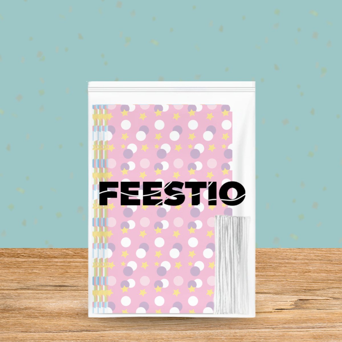 Feestio Uitdeelzakjes Gekleurd - 200 Stuks - Snoepzakjes - Traktatie Zakjes Kinderfeestje - Cellofaanzakjes Transparant - Cadeauzakjes - Snoepzak — afbeelding 7