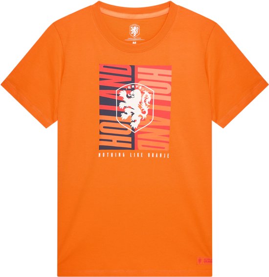 Nederlands Elftal Big Logo T-Shirt Vrouwen Maat XXL Oranje